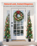 Artificial Topiary Cedar Trees 2 Set 1524mm Faux Pine Shrubs Plants
