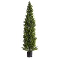 Artificial Topiary Cedar Trees 2 Set 1524mm Faux Pine Shrubs Plants