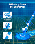 Automatic Pool Vacuum Cleaner Suction Side 12 Hoses In-ground