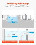 Automatic Pool Vacuum Cleaner Suction Side 12 Hoses In-ground