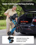 Rollator Walker with Seat Lightweight Aluminum 136kg Capacity