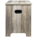 Kids Toy Storage Bench Wooden Toy Box Chest 38.98 x 15.55 x 18.9 in Gray