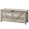 Kids Wooden Toy Storage Bench Grey 39x16x19in