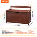 Wooden Toy Storage Bench Box Chest Kids 32.68x17.91x24.02in Cherry