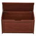 Wooden Toy Storage Bench Box Chest Kids 32.68x17.91x24.02in Cherry