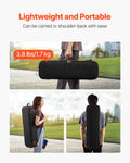 4/4 Full Size Violin Case Hygrometer Lightweight Travel Bag Black