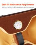 4/4 Full Size Violin Case Hygrometer Lightweight Travel Bag Black