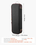 4/4 Full Size Violin Case Hygrometer Lightweight Travel Bag Black