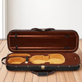 4/4 Full Size Violin Case Hygrometer Lightweight Travel Bag Black