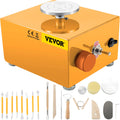 Mini Pottery Wheel 30W Electric Ceramic 0-2000RPM 3 Trays 16 Tools