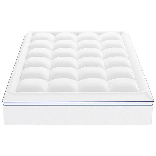 QUEEN Mattress Topper 25.4mm Fiber Fill Washable Cooling Pad