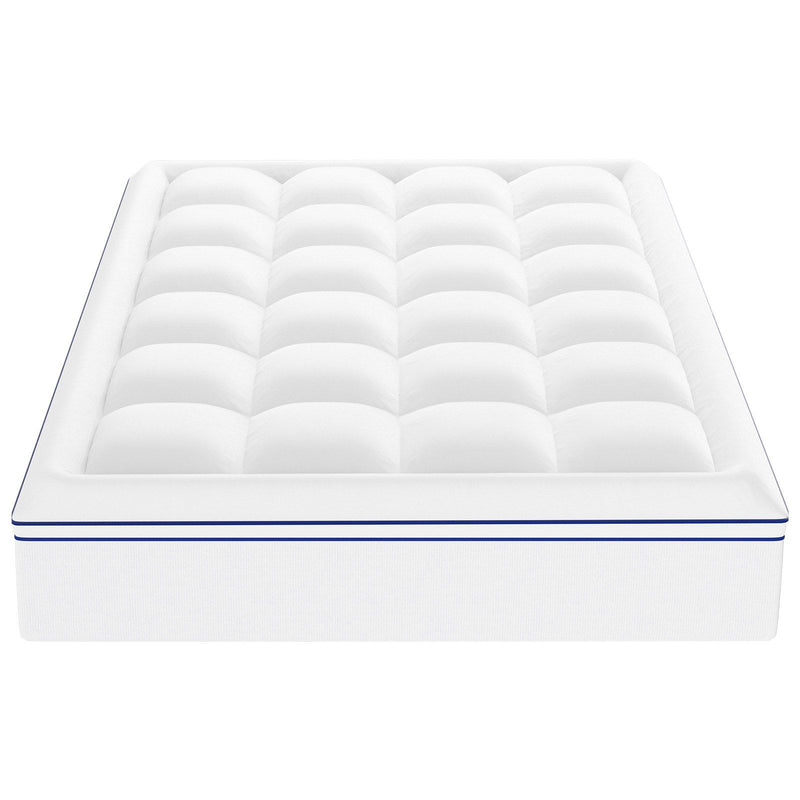 QUEEN Mattress Topper 25.4mm Fiber Fill Washable Cooling Pad