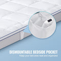 QUEEN Mattress Topper 25.4mm Fiber Fill Washable Cooling Pad
