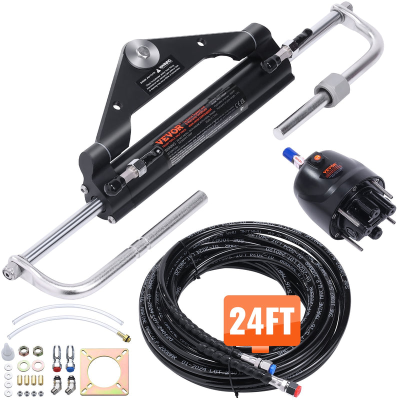 Hydraulic Outboard Steering Kit 150HP Boat with Helm Pump Cylinder Hose