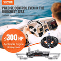 Hydraulic Outboard Steering Kit 300HP Boat Marine Single Engine 26ft