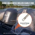 Boat Steering Cable 17ft Outboard Marine Rotary Steel 1/2 Ton