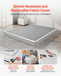 Artiss Queen Box Spring Bed Frame Metal 102mm Washable Fabric