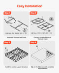Artiss Queen Box Spring Bed Frame Metal 102mm Washable Fabric