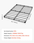 Artiss Queen Box Spring Bed Frame Metal 102mm Washable Fabric