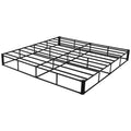 Box Spring, King Size Bed Frame with Washable Fabric Cloth, Heavy Duty Metal Frame for King Bed, 230 mm Mattress Foundation, 1587.57 kg Max Weight Capacity, Easy Assembly, 2010 x 1925 x 230 mm