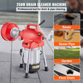 Drain Cleaner Machine 66ft 5/8in 250W Sectional Snake Auger