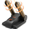 Foldable 2-Tube Shoe Dryer Boot Blower Heat Black Orange
