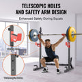 Squat Power Rack Adjustable Barbell Weight Bench Press Stand Heavy Duty