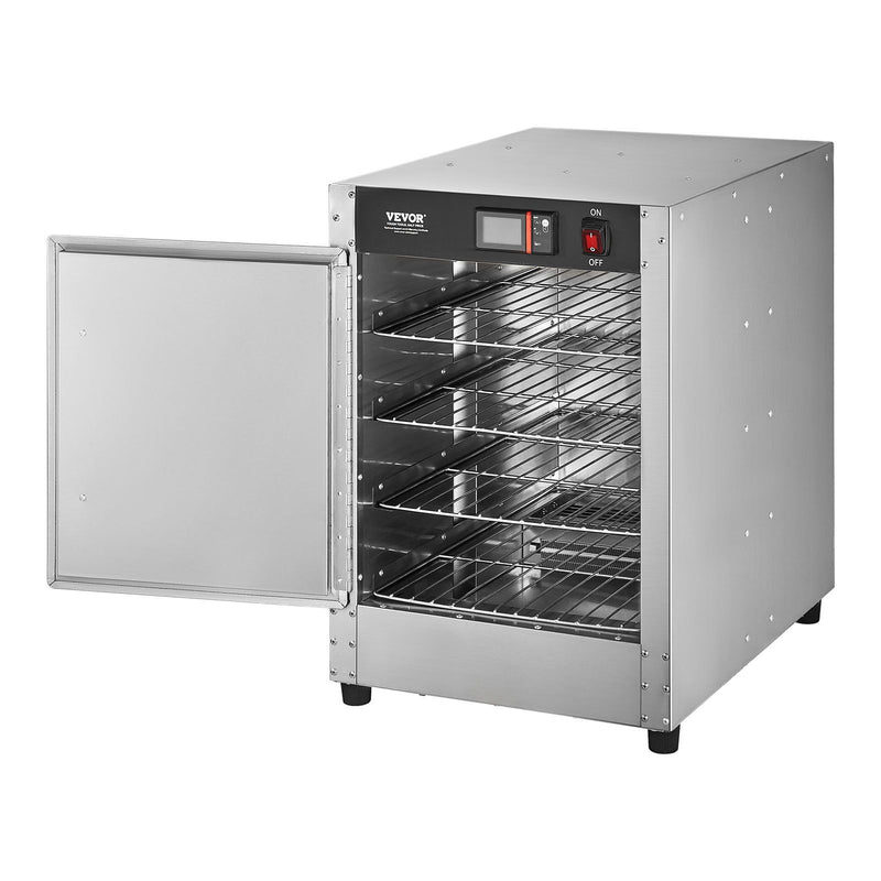Hot Box Food Warmer 4-Tier Stainless Steel Cabinet Pizza Chicken