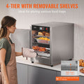 Hot Box Food Warmer 4-Tier Stainless Steel Cabinet Pizza Chicken