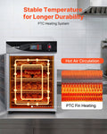 4-Tier Electric Food Warmer Cabinet Stainless Steel Commercial