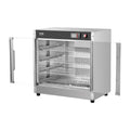 4-Tier Food Warmer Cabinet Stainless Steel Glass Door Pizza Chicken