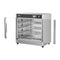 4-Tier Food Warmer Cabinet Stainless Steel Glass Door Pizza Chicken
