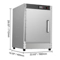 Hot Box Food Warmer, 5-Tier Concession Warmer with Water Tray, 5 Pans, Single-door and Adjustable Shelves, Stainless Steel Food Warmer Cabinet, Ideal for Storing Pizza, Chicken, Restaurant