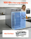 Artiss 5-Tier Food Warmer Cabinet Stainless Steel Water Tray