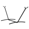 Portable Hammock Stand, 450lbs Capacity Steel Hammock Stand for 2 Person, Heavy Duty Adjustable Hooks Hammock Frame Fits 9.5-12.6 ft Hammocks, Space Saving with Carrying Bag for Outdoor or Indoor