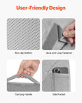 Bed Wedge Pillow for Sleeping, Adjustable Orthopedic Bed Wedge, 25D High-Density Foam Filling & Soft Washable Cover, Post Surgery Pillow for Acid Reflux, Back Pain, Snoring Relief, Light Grey