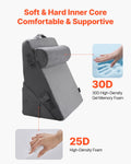 Bed Wedge Pillow 3 Pcs Orthopedic Foam Dark Grey Washable