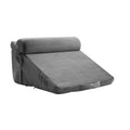 Bed Wedge Pillow 3 Pcs Orthopedic Foam Dark Grey Washable