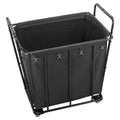 Rolling Laundry Cart 118kg Capacity Waterproof Liner Swivel Wheels