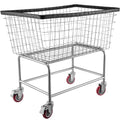 Wire Laundry Cart 4.5 Bushel Heavy Duty w/ 5