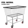 Wire Laundry Cart 4.5 Bushel Heavy Duty w/ 5