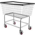 Wire Laundry Cart 4.5 Bushel Heavy Duty w/ 5