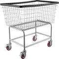 Wire Laundry Cart 4.5 Bushel Heavy Duty w/ 5