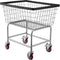 Wire Laundry Cart Wire Laundry Basket 2.8 Bushel Heavy Duty w/ 4'' Wheels