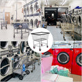 Wire Laundry Cart 2.8 Bushel Heavy Duty 4 Wheels Basket