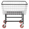 Wire Laundry Cart 2.8 Bushel Heavy Duty 4 Wheels Basket