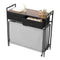 3 Section Rolling Laundry Sorter Hamper with Drawers & Wheels