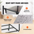 3-Section Laundry Basket Sorter Cart Heavy Duty Lockable Wheels