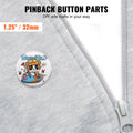 Button Badge Parts 32mm 500 Sets for Button Maker Machine