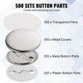 Button Badge Parts 32mm 500 Sets for Button Maker Machine